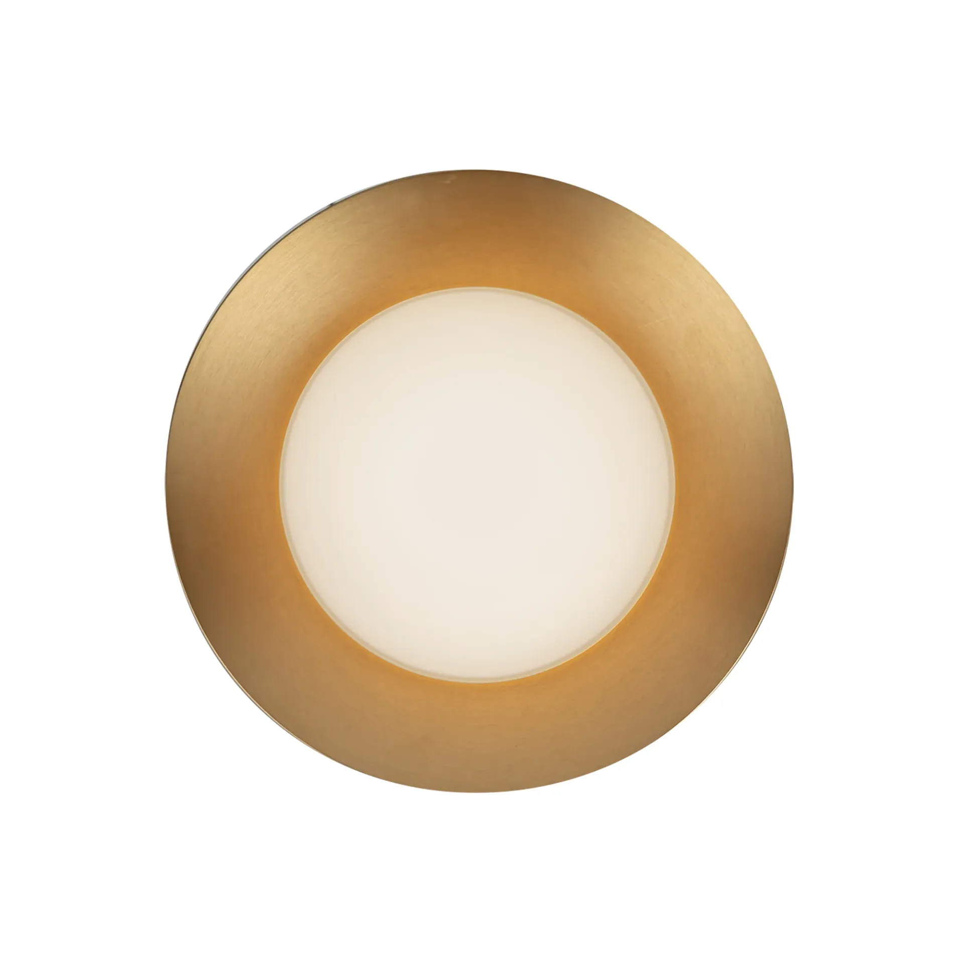 [WS77909-BG/OP] Luminaria decorativa tipo aplique 9" de LED integrado 11W, 3000K, 1050lm. Dimeable ELV (Brushed Gold/Opal Glass)