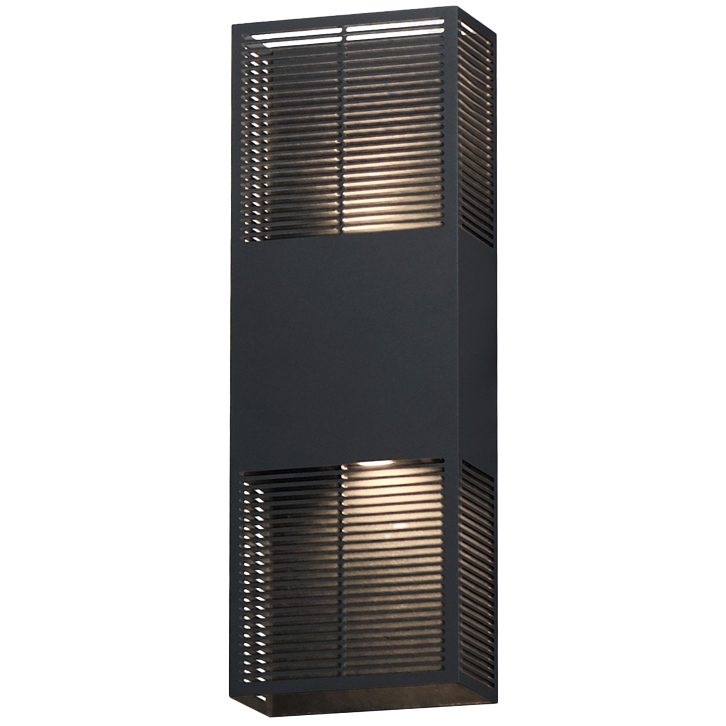 [E30393-BK] Luminaria tipo aplique 18" de LED integrado 24W, 3000K, 360lm. Dimebale. Wet Location