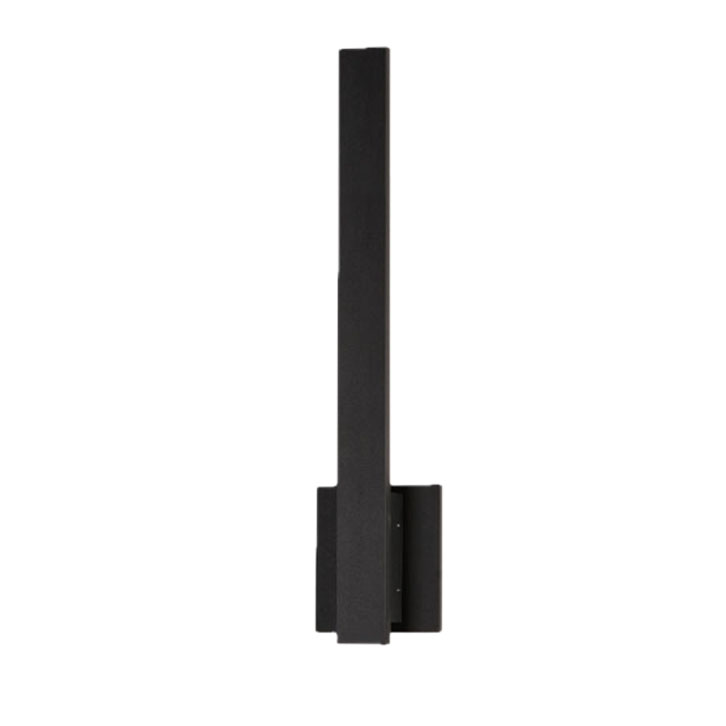 [E41342-BK] Luminaria tipo aplique de exterior 18" de LED integrado 9W, 3000K, 540lm. Dimeable ELV. Wet Location