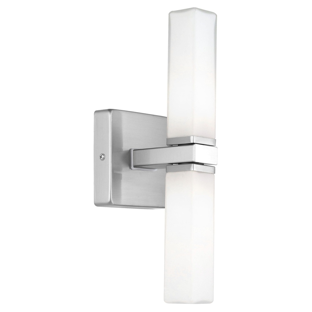[88284A] Luminaria tipo aplique de interior para lámpara base G9. 120 V, hasta 80 W (2 × 40 W). Dry/Damp Location
