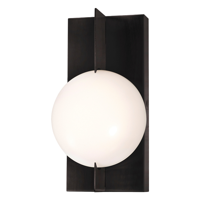 [GATS0610L30D1BK] Luminaria decorativa tipo aplique 10" de LED integrado 7W, 3000K, 356lm. Dimeable TRIAC/ELV.