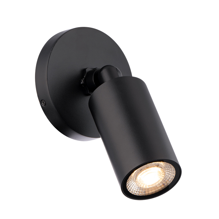 [WS-W230301-30-BK] Luminaria tipo reflector de LED integrado 17W, 3000K, 1085lm. Dimeable ELV. Wet Location (Negro)