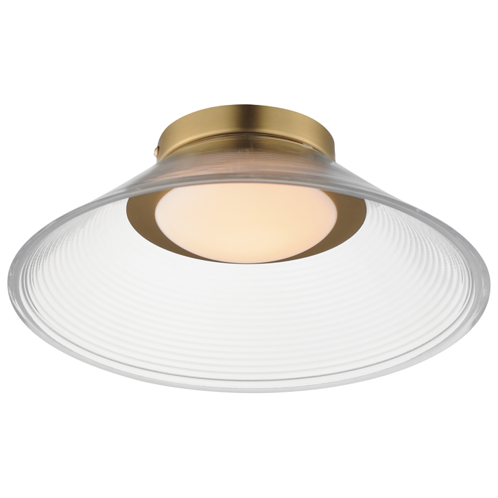 [E22082-144SBR] La ficha técnica confirma LED integrado de 21W, 3000K, 560 lúmenes entregados y clasificación Damp Location.