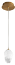 [3-809-15] Luminaria decorativa colgante de LED integrado 8 W, CCT 30-35-4000K, 120‑277 V. No dimeable. Damp Location (Negro)